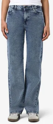 Image de Noisy May Jeans Femme NMYOLANDA NW WIDE JEANS AZ358MB FWD NOOS bleu W26L32