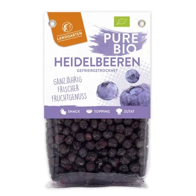 Produktbild von Landgarten Pure  Wildheidelbeeren Gefriergetrocknet 20g
