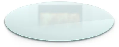 Produktbild von Runde Glasbodenplatte – Hitzeschutzplatte – Funkenschutzplatte Ø 100 cm – für Kaminofen – Bodenschutz aus Glas – Milchglas-Optik – Dunkelgraphit – ESG Sicherheitsglas