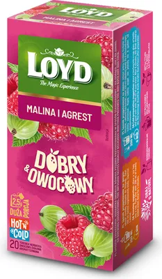Image de Express Owocowa Thé Loyd Framboise Groseille 50g Dobry&Owocowy