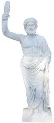 Zdjęcie produktu dla Casa Padrino Dekoracja ogrodowa w stylu antycznym Rzeźba marmurowa Roman Grey wys. 165 cm
