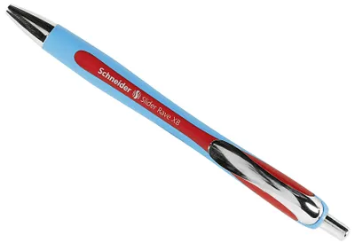 Zdjęcie produktu dla Schneider Schreibgeräte Slider Rave XB, Spinacz, Przyciskany długopis, Możliwość ponownego napełnienia, Czerwony, Extra Pogrubiony