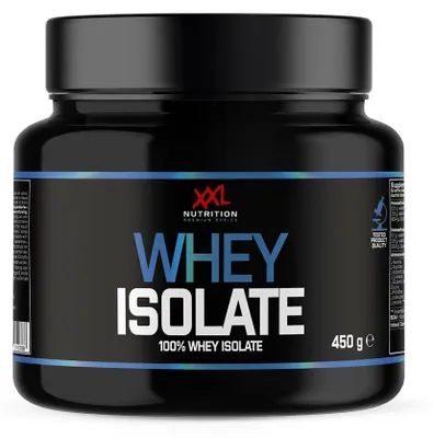 Produktbild von Whey Protein Isolat Eiweißpulver | XXL Nutrition Whey Isolate Vanille 450 g | Shake mit nur 0,8% Laktose für Muskelaufbau & Diät