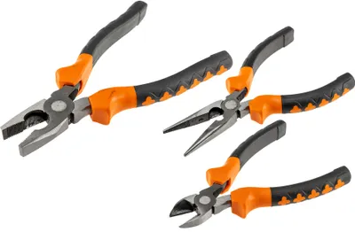 Produktbild von Zangen-Set ProGrip 3-teilig Kombi/Spitzzange Seitenschneider