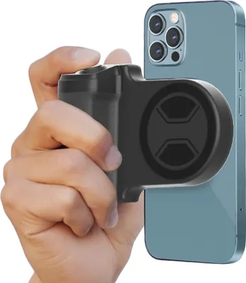 Zdjęcie produktu dla Magnetyczny uchwyt bezprzewodowy do telefonu, vloga, selfie, uchwyt na telefon, stabilizator z otworem na śrubę 1/4 cala, odłączany zdalny spust do iPhone'a 15/14/13/12 i telefonów z systemem Android