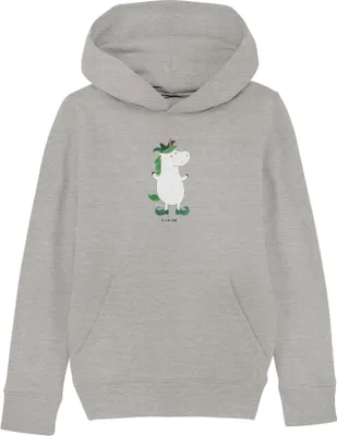 Produktbild von Mr. & Mrs. Panda Kinderpullover Einhorn Joker 9-11 Jahre (134/146) - Heather Grey - Geschenk, Pullover, Kinderbekleidung, Hoodie, Kasper, Einhörner, Unicorn, Sweatshirt