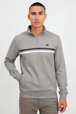 Produktbild von BLEND BHJannes Troyer Herren Sweatshirt Pullover Sweater mit Stehkragen aus 100% Baumwolle