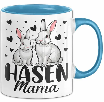 Produktbild von Hasen-Besitzer Tasse Geschenk Beste Hasen Mama (Blau)