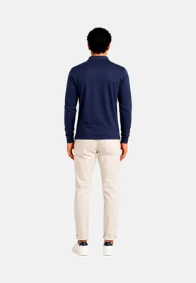 Produktbild von Ragman Poloshirt Langarmshirt mit Polokragen