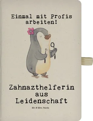 Produktbild von Mr. & Mrs. Panda Adressbuch Zahnarzthelferin Leidenschaft - Transparent - Geschenk, notizbuch, Journal, Skizzenbuch, Notizheft, Tagebuch, Jubiläum