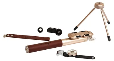 Zdjęcie produktu dla Ultron BT deluxe, Brązowy, Złoto, Dowolna marka, Aluminium, Skóra, CE, RoHS, 159 g, 97 cm