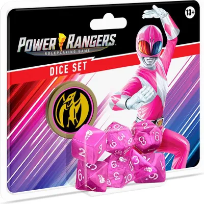 Immagine prodotto di Power Rangers RPG Set di dadi rosa - Set di dadi - inglese