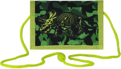 Produktbild von Dinosaurier Brustbeutel Geldbörse Geldbeutel Kinder Portemonnaie Dino Skelett