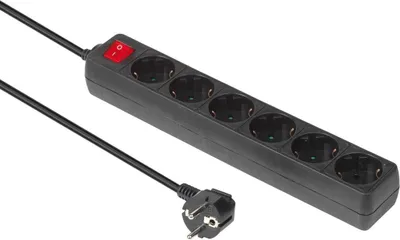 Immagine prodotto di Presa Schuko MicroConnect a 6 vie on/off