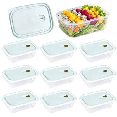 Produktbild von Set aus 9 Frischhaltedosen mit Deckel, BPA-frei und gefriergeeignet