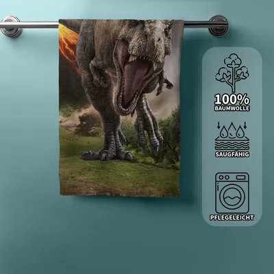 Produktbild von Jurassic World Volcano Badetuch, Strandtuch 70x140cm