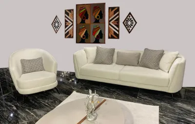 Produktbild von Moderne Beige Sofagarnitur 3+1 Sitzer Wohnzimmer Möbel Luxus Set Sofa Couch