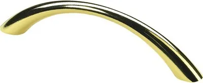Produktbild von Möbelgriff Zinkdruckguss vermessingt Lochabstand 96 BxH 111/10 mm