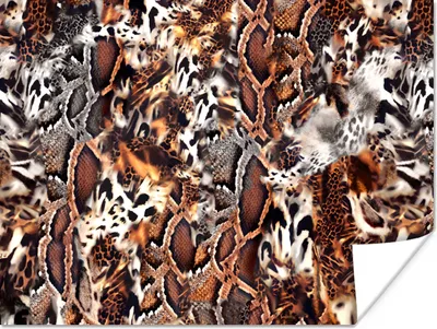 Produktbild von MuchoWow® Poster Tierdruck - Tiger - Tiere 120x90 cm - Wandbild