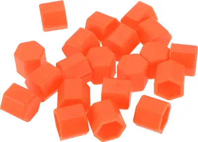 Produktbild von 20 Stk. Radmutter Bolzen Felgen Reifenmutter Schrauben Staubschutzkappe Abdeckung Mutter Schutz Silikon fluoreszierendes Orange 2,2x17x20mm