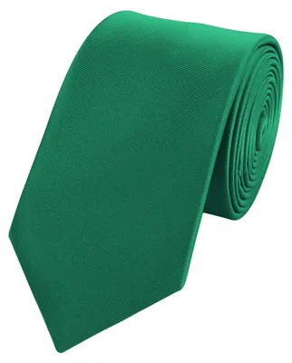 Produktbild von Fabio Farini - 1 Stück Einfarbige Herren Schlips - Unicolor Krawatten in 6cm Breite Schmal (6cm), Grün