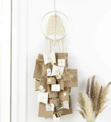 Image de Kit pour faire son propre calendrier de l'avent - Macramé