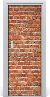 Produktbild von Tulup Türaufkleber 75x205 cm Dekorative Aufkleber Selbstklebend Wasserdichte Tapete Abnehmbar Schlafzimmer Wohnzimmer Wohnkultur - Ziegelwand