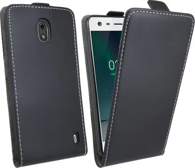 Produktbild von Nokia 2 Handyhülle Tasche Flip Case Smartphone Schutzhülle Schwarz