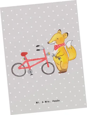 Produktbild von Mr. & Mrs. Panda bildkarte Zweirad Mechaniker Herz - Grau Pastell - Geschenk, Ansichtskarte, Postkarten, Ansichtskarten, Grußkarte, Kunstkarten, Postkarte