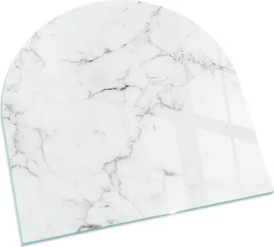 Produktbild von Marmormuster mit Aderung – Glasbodenplatte für – Kaminofen – Kaminplatte Glas – Schutzglas – Funkenschutzplatte –Glasbodenplatte Feuerfeste – Hitzeschutzplatte – Bodenschutz aus Glas – 100x100 cm