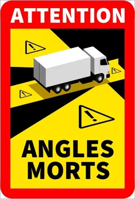Zdjęcie produktu dla Naklejka Martwe Pole ANGLES MORTS - Folia Standard