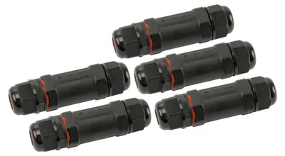 Produktbild von DAYTOOLS Kabelverbinder JW17-5P, 5-polig, IP68, 450 V, 5 Stück