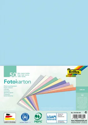 Obrázok produktu pre folia 614/50 95 folia fotokartón PASTELL, DIN A4, 300 g/m2