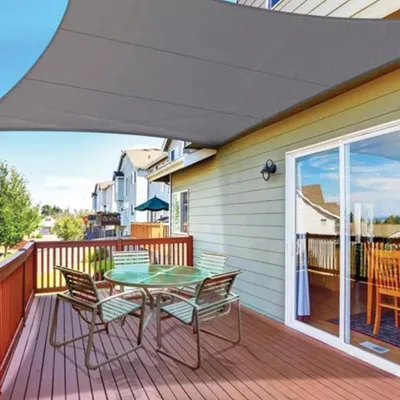 Imagen del producto de Toldo parasol de 3,6 x 3,6 metros, color gris