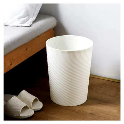 Produktbild von Papierkorb Mülleimer Abfalleimer Papiereimer Kunststoff für Kinderzimmer Büro Küche Höhe 32 cm 12L (Rosa)