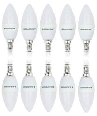 Produktbild von Blaupunkt Glühbirne e14 - Led  Lampe Kerzenform - 7W (entspricht 50W) - 595 Lumen - 4000K Neutralweiß - Nicht‑Dimmbar - Matt - 10er Set