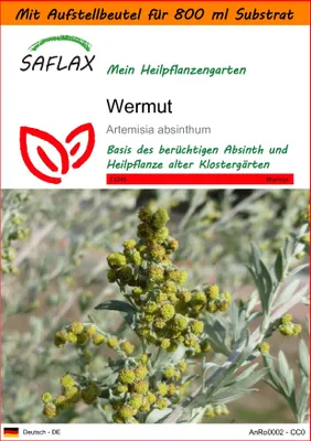 Produktbild von SAFLAX Garden in the bag - Wermut - Artemisia absinthum - 500 Samen - Mit Anzuchtsubstrat im praktischen, selbst aufstellenden Beutel