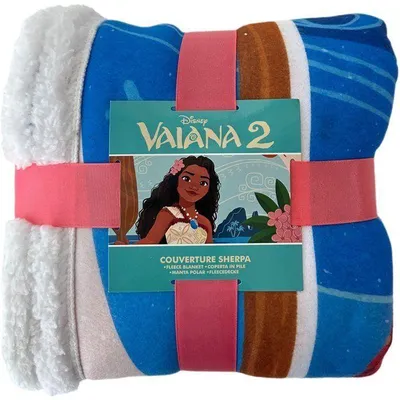 Produktbild von Disney Vaiana, Fleece-Decke im Karomuster, 100 x 150 cm