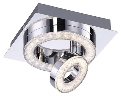 Produktbild von TIM Leuchten Direkt Deckenleuchte, chrom 1xLED 2,8W, 1xLED 3,1W 3000K Innenleuchte, IP20