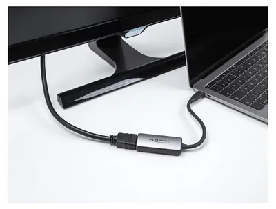 Obrázok produktu pre DeLOCK 64264, 0,17 m, USB Typ-C, HDMI, Samec, Samica, Priamy