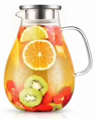Imagen del producto de JL Cuisine - Jarra de agua de vidrio - 2,4 litros - Resistente al calor, Imagen generada por IA