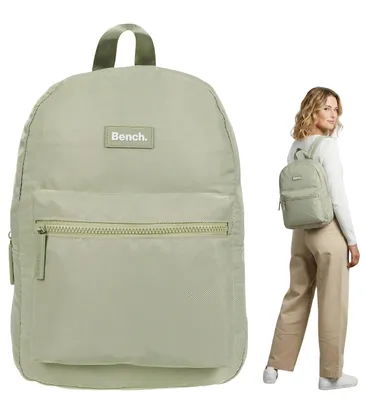Produktbild von Rucksack Damen klein Freizeitrucksack Damenrucksack small Cityrucksack Handgepäck Reise Freizeit Tasche Bench Nova 64215 5800 Sage Salbei Grün + Etui
