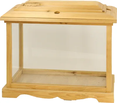 Produktbild von Krippenstall Holzlaterne Natur 44x22x40,5 cm aus Holz Deko für Weihnachten