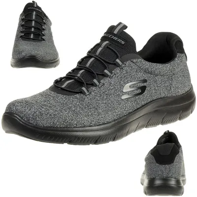 Produktbild von Skechers Sport Mens SUMMITS FORTON Sneakers WIDE FIT Herren Schuhe Schwarz, Schuhgröße:46 EU