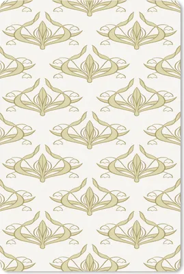 Produktbild von MuchoWow® Mauspad Mousepad Muster - Blumen - Jugendstil 18x27 cm - Mousepads - Maus Mat - Pad - Mausunterlage