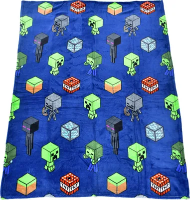 Produktbild von Babydecke Minecraft Mob Monster 130x170 cm