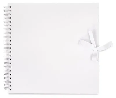Immagine prodotto di Album per scrapbooking DP Craft bianco con nastro di raso - 20,5 x 20,5 cm