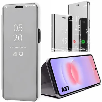 Image de Coque pour Samsung Galaxy A37 5G, Effet Miroir Design Protection Intégrale Antichoc - Argenté