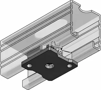 Produktbild von MEFA Stex Gewindeplatte GP 45, M10 gvz, 1 Stk.