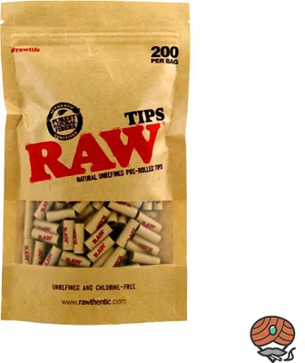 Produktbild von RAW Filter Tips Pre-Rolled - 200er Tüte
